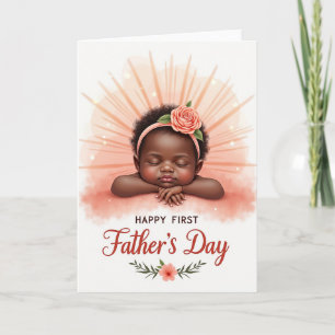 Carte de la Fête des Pères Peach Sunburst