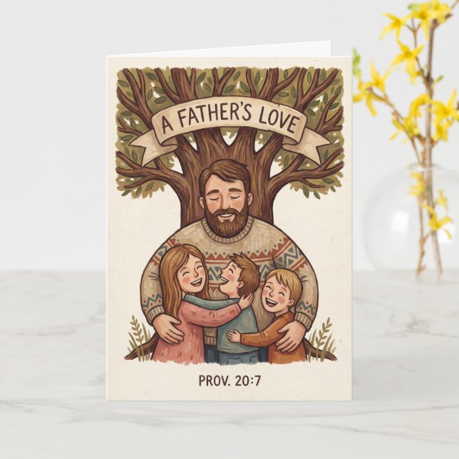 Carte de la fête des pères Petits Moments (Fleur jaune)