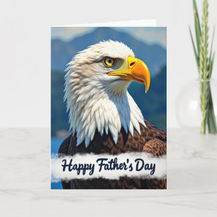 Carte de la Fête des Pères Portrait de Raptor