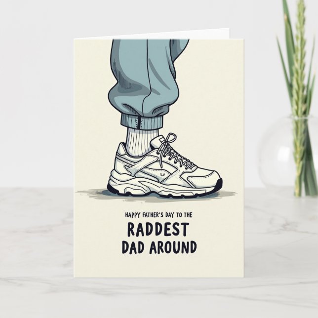 Carte de la Fête des Pères pour chaussure de sport (Devant)