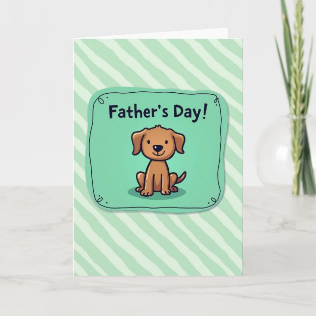 Carte de la Fête des Pères pour chien adoré (Devant)