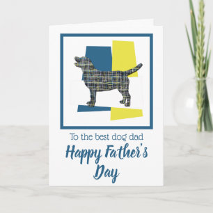Carte de la fête des pères pour chien Labrador Ret