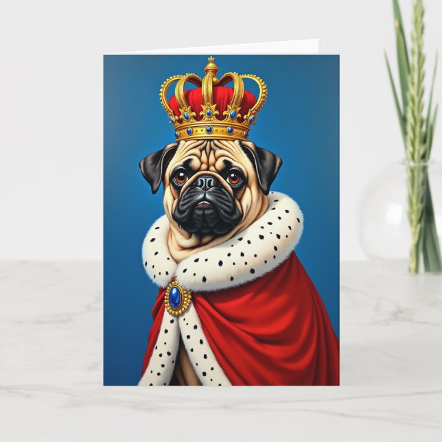 Carte de la Fête des Pères pour Chiens Royaux (Devant)