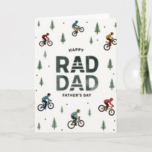 Carte de la Fête des Pères pour la balade à vélo a