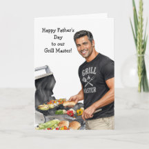 Carte de la Fête des Pères pour le Maître du Grill