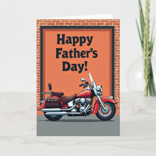 Carte de la Fête des Pères pour motard