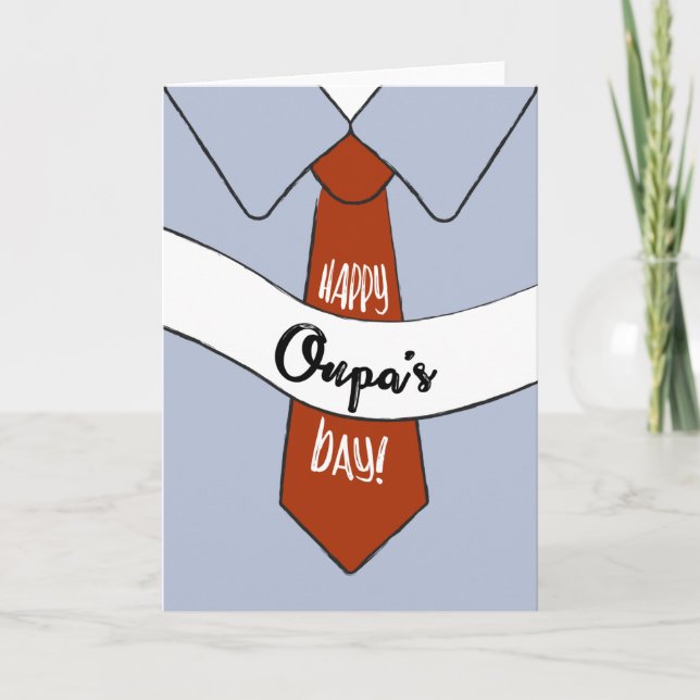Carte de la fête des pères pour Oupa (Devant)
