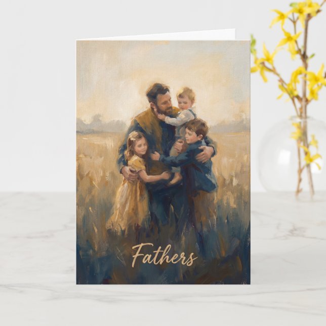 Carte de la Fête des Pères pour Papa (Fleur jaune)