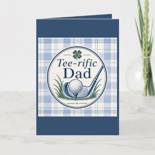 Carte de la fête des pères pour papa golfeur Tee-r
