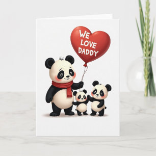 Carte de la fête des pères pour Papa Panda