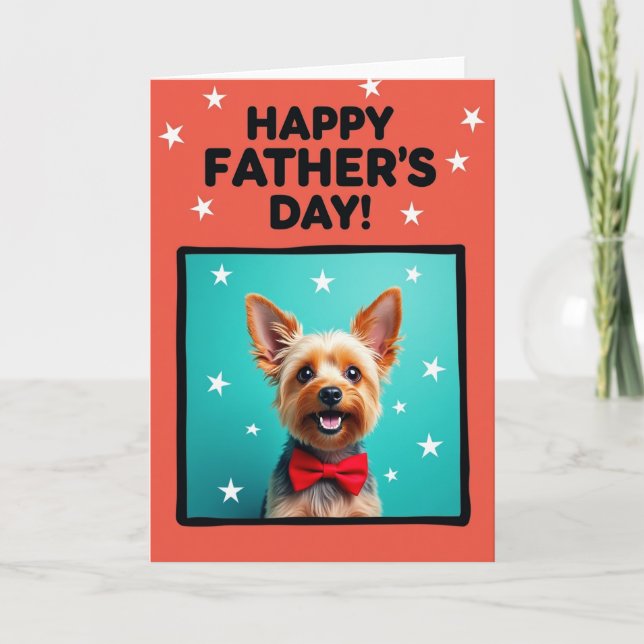 Carte de la Fête des Pères pour un animal de compa (Devant)