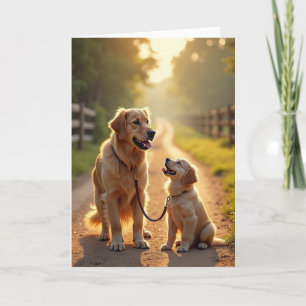 Carte de la Fête des Pères pour un Chien Adorable