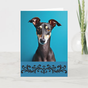 Carte de la Fête des Pères pour un chien attention