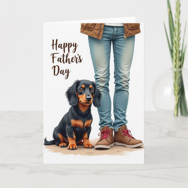 Carte de la Fête des Pères pour un chien loyal (Devant)