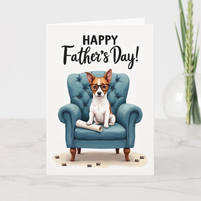 Carte de la Fête des Pères pour un chien sage (Devant)