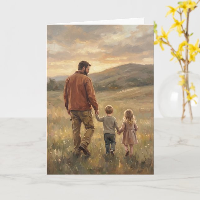 Carte de la fête des pères pour un mari incroyable (Fleur jaune)