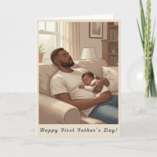 Carte de la fête des pères pour un nouveau papa