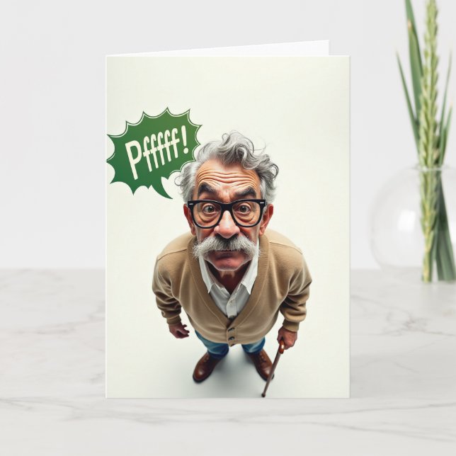 Carte de la Fête des Pères pour un Papi Désemparé (Devant)