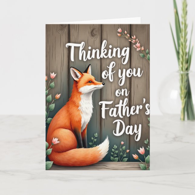 Carte de la Fête des Pères Russet Fox (Devant)