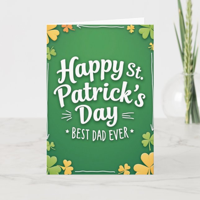 Carte de la fête des Pères Saint-Patrick (Devant)