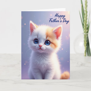 Carte de la Fête des Pères Sapphire Kitten