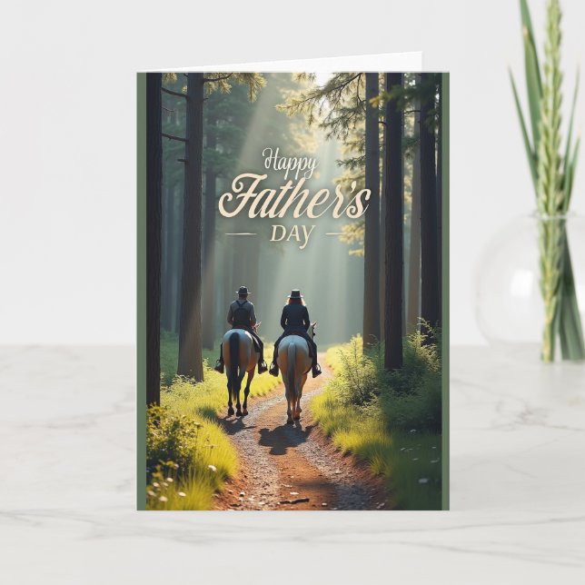 Carte de la Fête des Pères Sunlit Trail (Devant)