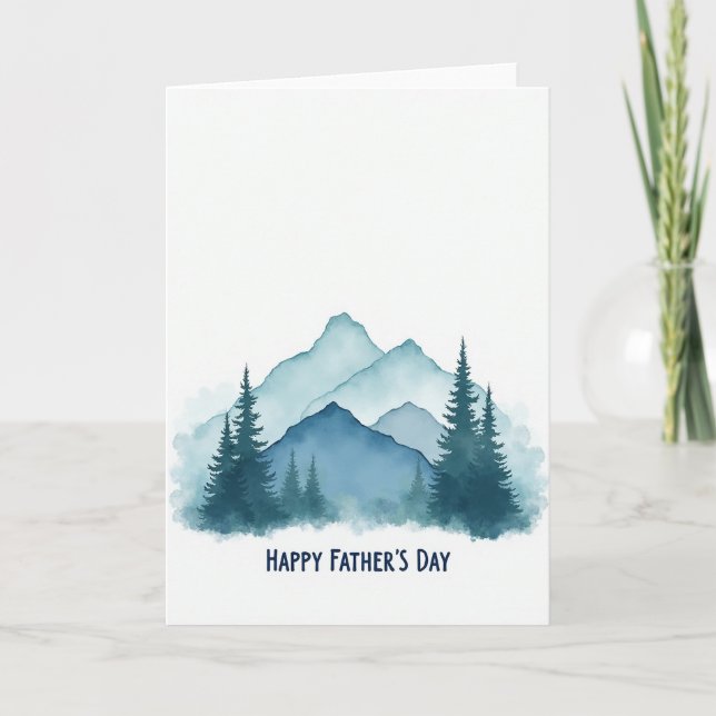 Carte de la Fête des Pères Teal Trees (Devant)