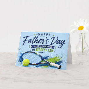 Carte de la Fête des Pères Tennis pour Papa Aquare