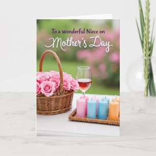 Carte de la Fête des Roses au Pastel