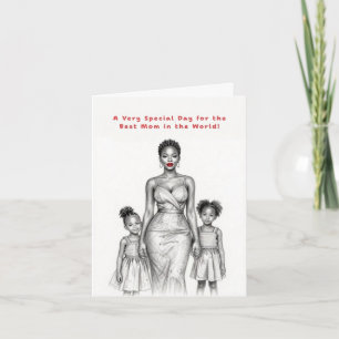 Carte de la fête spéciale de maman