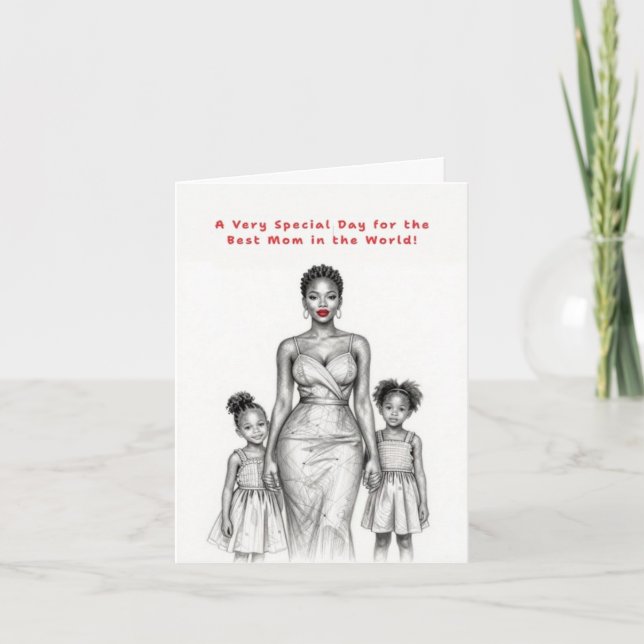 Carte de la fête spéciale de maman (Devant)