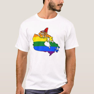 Carte de la fierté canadienne LGBT T-Shirt