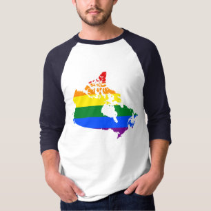 Carte de la fierté canadienne LGBT T-Shirt