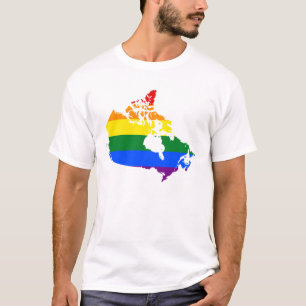 Carte de la fierté canadienne LGBT T-Shirt