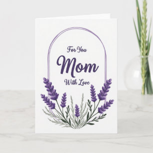 Carte de la Fleur Violette pour les Mamans