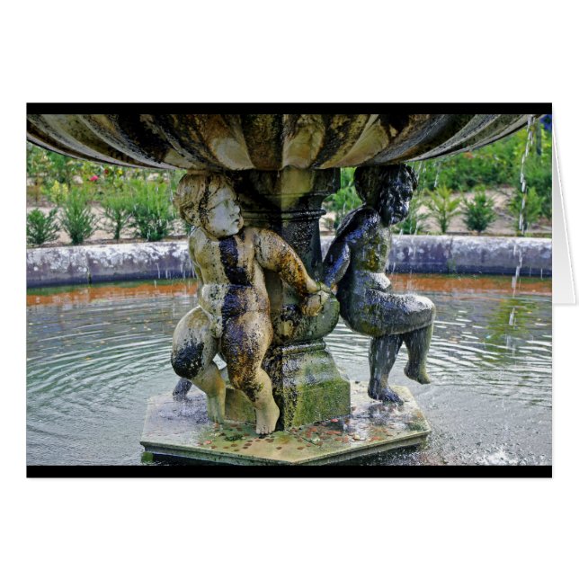 carte de la fontaine d'eau cherub (Devant horizontal)