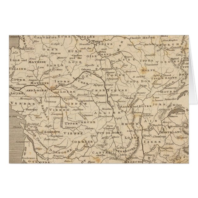 Carte de la France par Arrowsmith (Devant horizontal)