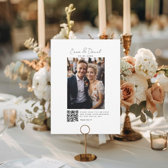 Carte de la Galerie Mariage de code QR photo (Créateur téléchargé)
