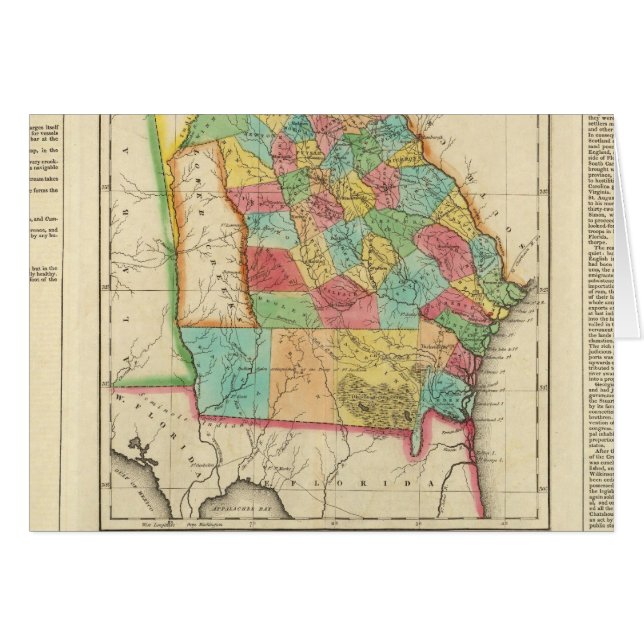 Carte De La Géorgie (Devant horizontal)