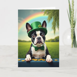 Carte de la Journée chanceuse du Boston Terrier