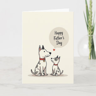 Carte de la journée de la famille du chien doux