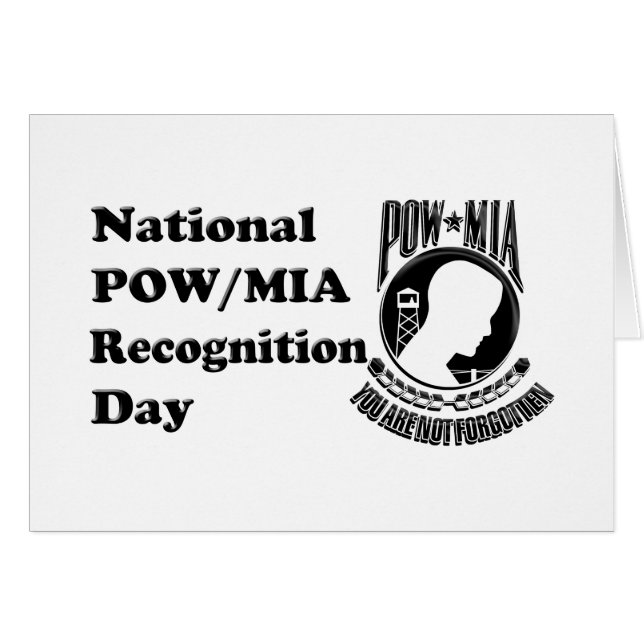 Carte de la Journée de reconnaissance des POW/MIA (Devant horizontal)