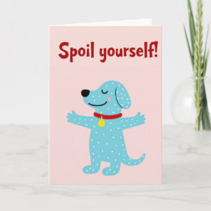 Carte de la journée pour se gâter Blue Dog
