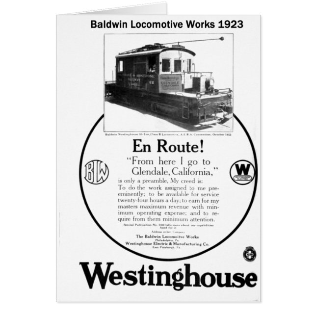 Carte de la locomotive 1923 de (Devant)
