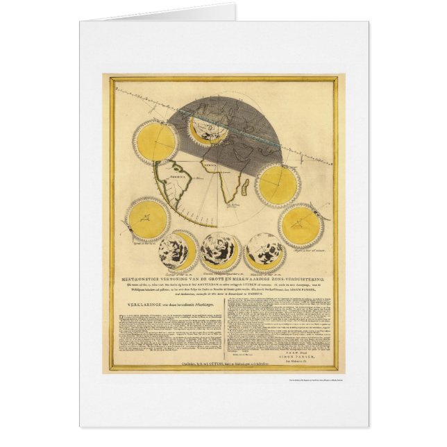 Carte de la lune et d'une éclipse solaire par (Devant)