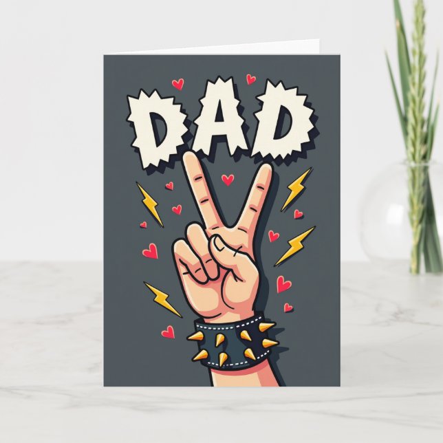 Carte de la main victorieuse des papas cool (Devant)
