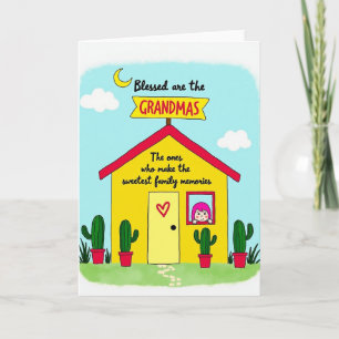 Carte de la maison des grands-mères adorables