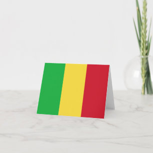 Carte de la Mali avec drapeau