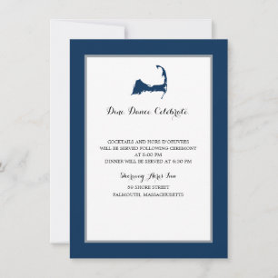 Carte de la marine Blue Cape Cod Réception