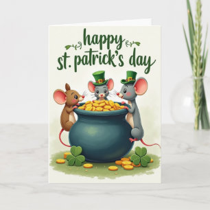 Carte de la marmite d'or des souris Shamrock